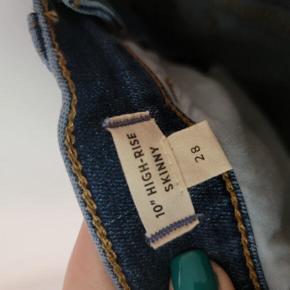 Madewell Medium Wash High Waisted 10 in Classic NWT Skinny Leg Jeans Size 28 - Picture 3 of 11